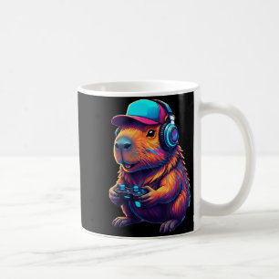 Funny Capybara Gamer Gaming Video Games Capybara  Coffee Mug