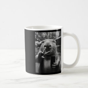 Funny Capybara Gifts Cool Capybara Selfie Mens Wom Coffee Mug