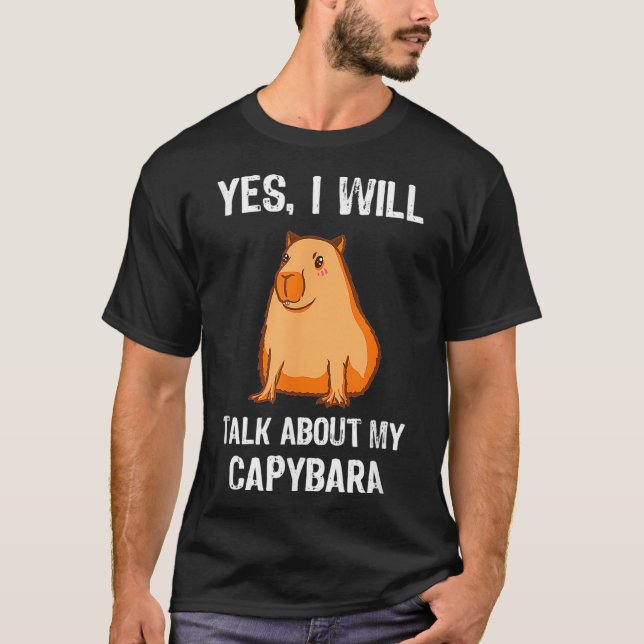 Funny Capybara Guinea Pig Animal Gift  T-Shirt (Front)