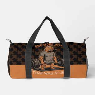 Funny Capybara Gym One More Rep That Was A Lie Duffle Bag