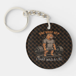 Funny Capybara Gym One More Rep That Was A Lie Key Ring