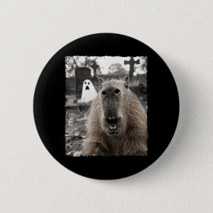 Funny Capybara Halloween Costume 6 Cm Round Badge