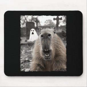 Funny Capybara Halloween Costume Mouse Pad