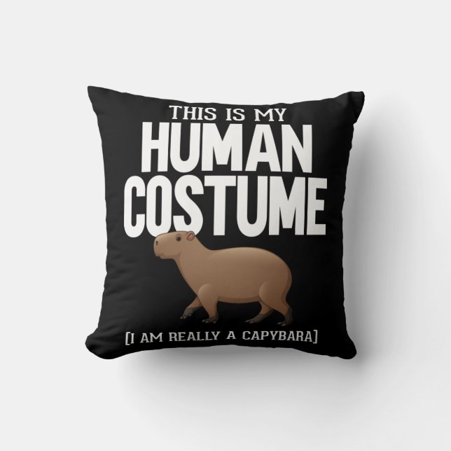 Funny Capybara Lover Cute Animal Cushion (Front)