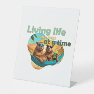 funny capybara lovers gift ,cute capybara ,don’t w pedestal sign