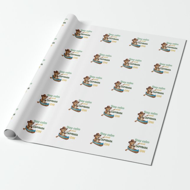 funny capybara lovers gift ,cute capybara ,don’t w wrapping paper (Unrolled)