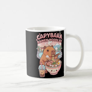 Funny Capybara Noodle Ramen Kawaii Capybara Eating Coffee Mug
