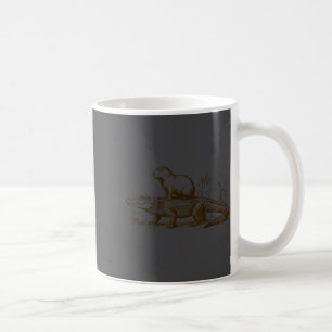 Funny Capybara Riding An Alligator Men Women Capyb Coffee Mug