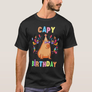 Funny Capybara Rodent Animal Capybara Lover Birthd T-Shirt