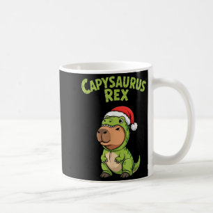Funny Capybara T-rex Costume Christmas Kids Boys  Coffee Mug