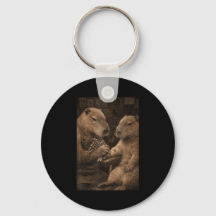 Funny Capybara Tattooing Capybara Capybara Tattoo Key Ring