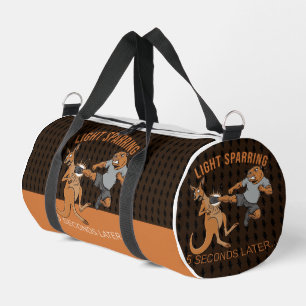 Funny Capybara vs Kangaroo Light Sparring MMA Meme Duffle Bag