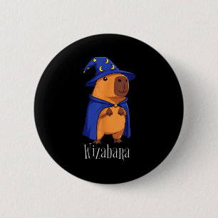 Funny Capybara Wizard Costume Wizabara Graphic Kid 6 Cm Round Badge