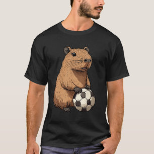 Funny Capybyra Soccer T-Shirt