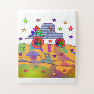 FUNNY CAR EASY KIDS PUZZLE