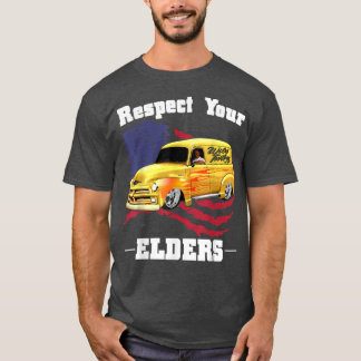 Funny Car Guy - Respect Your Elders Classic Panel  T-Shirt