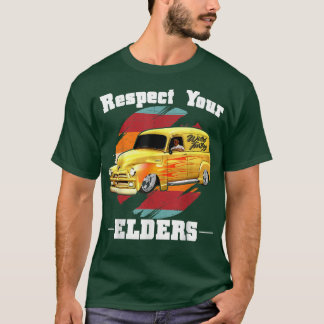Funny Car Guy - Respect Your Elders Classic Panel  T-Shirt