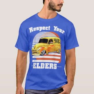 Funny Car Guy - Respect Your Elders Classic Panel  T-Shirt