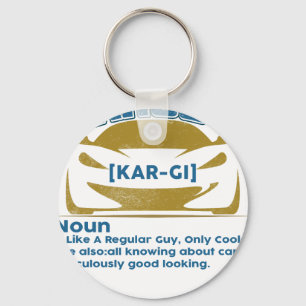Funny Car Guy T-shirt Gift Car Guy Definition Key Ring