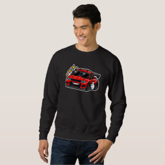 Funny Car Lover Crewneck men Black Sweatshirt