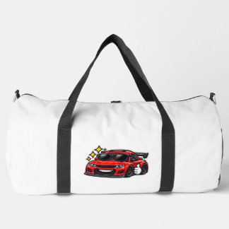 Funny Car Lover DuffleBag | Car With Cool Sunglass Duffle Bag