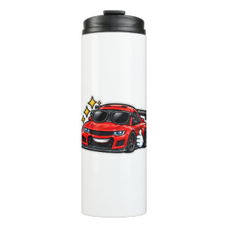 Funny Car Lover Red Car Thermal Tumbler