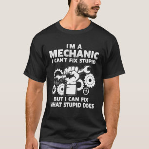 Funny Car Mechanic Engineer Men Women Dad Auto Mec T-Shirt