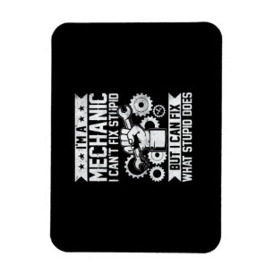 Funny Car Mechanic Engineer Men Women Kids Auto Me Magnet