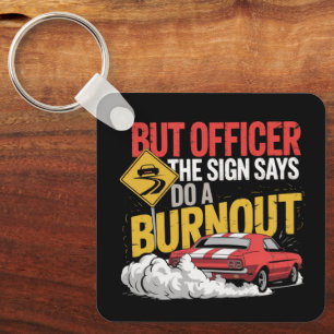 Funny Car Racing Burnout Drag Racing Muscle Car Key Ring