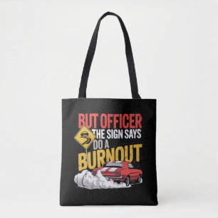 Funny Car Racing Burnout Drag Racing Muscle Car  Tote Bag
