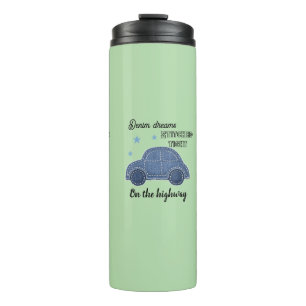 funny car slogan thermal tumbler