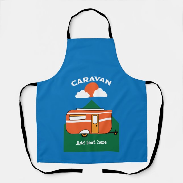 Funny Caravan Accessories Camping Caravaner Apron (Front)