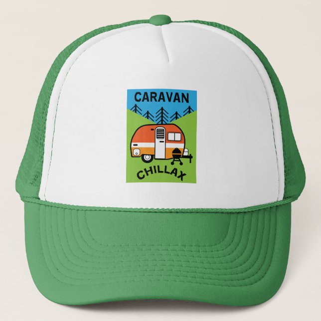 Funny Caravan Gifts | Best Caravanning | Caravans  Trucker Hat (Front)