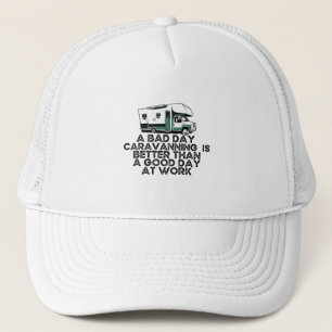 Funny Caravanning, Camping Lover Trucker Hat