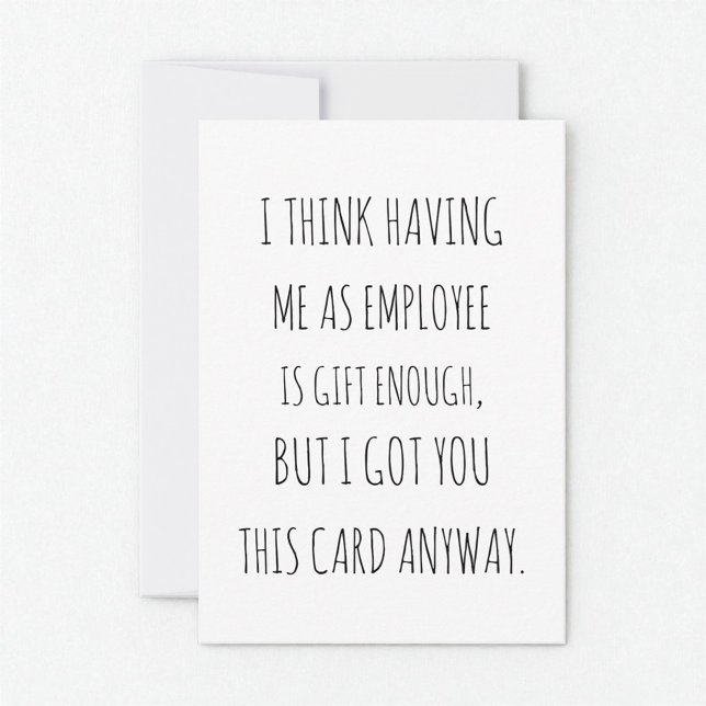 Funny Card for Boss Day - Card from Employee (Creator Uploaded)