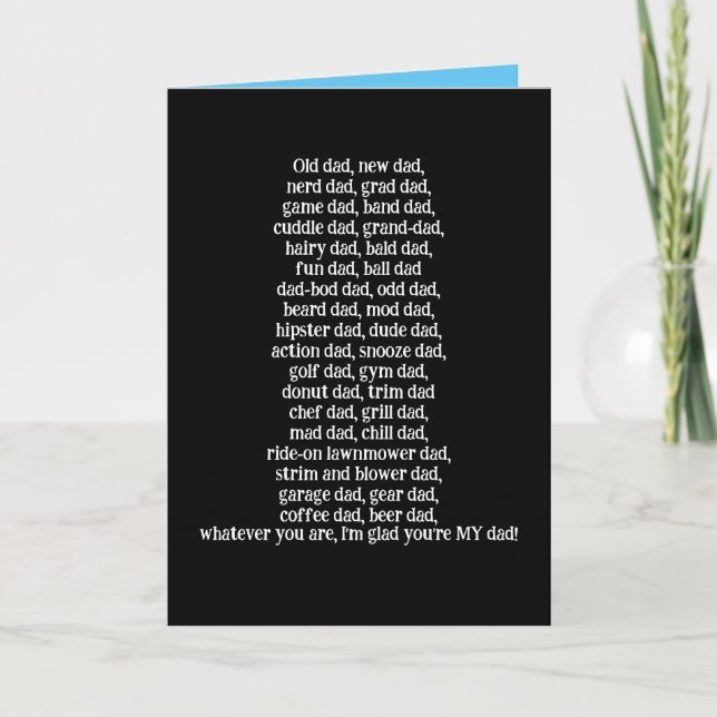 Funny Card for Every Dad on Father's Day  (Front)