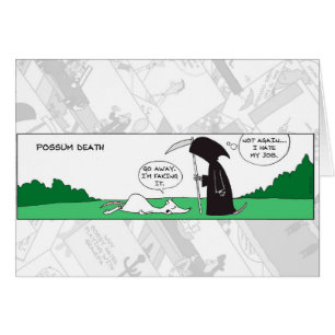Funny Card - Possum Death