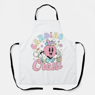 Funny Cardiac Crew Easter Day CVICU Nurse Cardiolo Apron