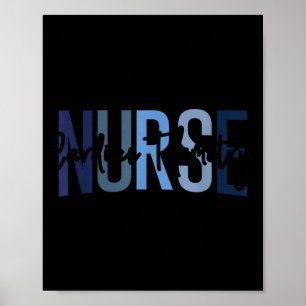 Funny Cardiac Telemetry Nurse Day and Nurse Week Poster