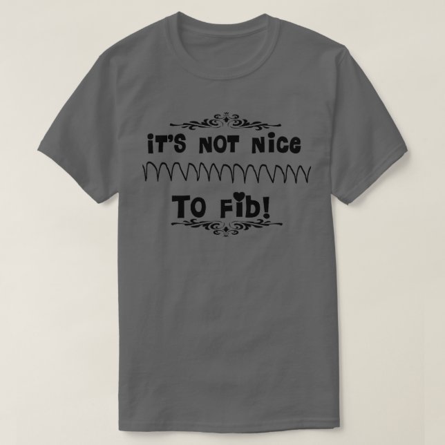 Funny Cardiac VFib Humour T-Shirt (Design Front)