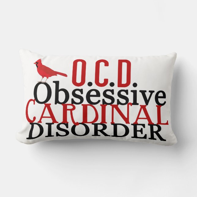 Funny Cardinal Lumbar Cushion (Front)