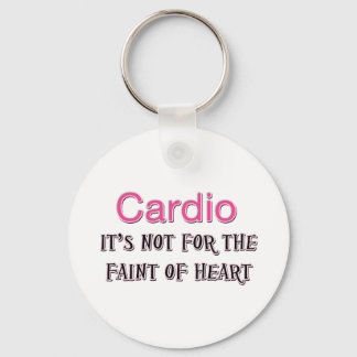 Funny Cardio Saying Key Ring