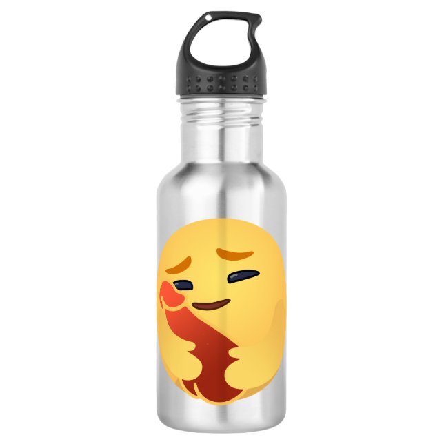 Funny Care Emojis Facebook 710 Ml Water Bottle (Front)