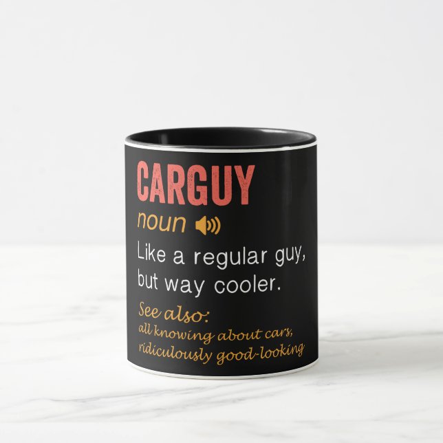 Funny Carguy Definition  Mug (Center)