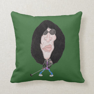 Funny Caricature Classic Punk Rock 80's Pillow