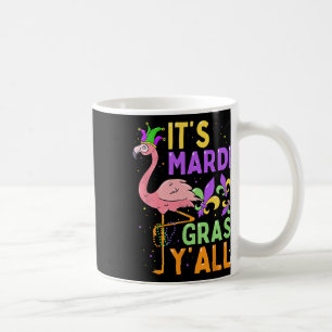 Funny Carnival Party Idea Flamingo Mardi Gras Coffee Mug