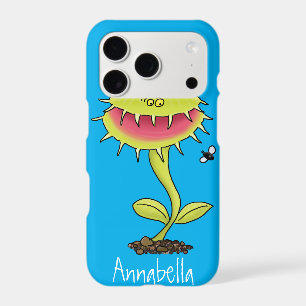 Funny carnivorous Venus fly trap plant cartoon