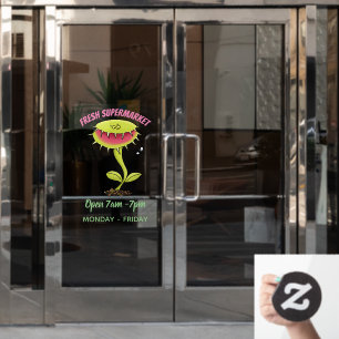 Funny carnivorous Venus fly trap plant cartoon