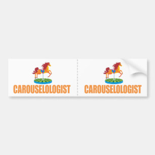 Funny Carousel Bumper Sticker