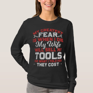 Funny Carpenter and Craftsman Husband Joke T-Shirt